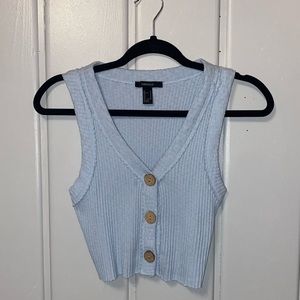 Cute trendy blue sweater vest